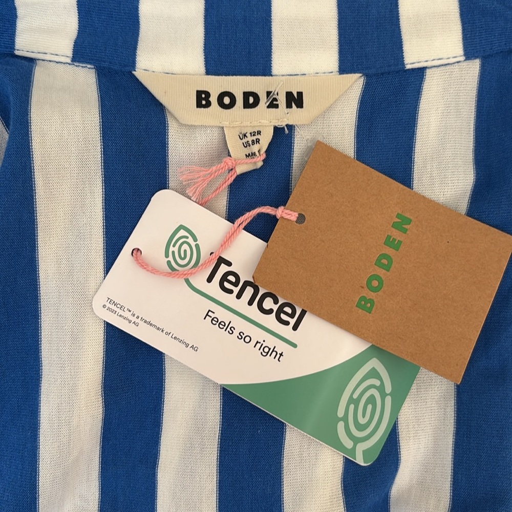 NWT Boden Jersey Libby Midi Shirt Dress Sz 8 - Picture 12 of 12